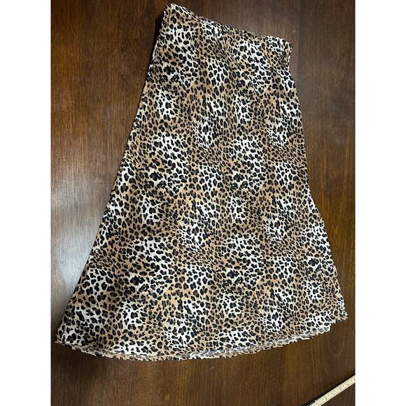 Ee: some Leopard Animal Print Slit Skirt Women S Boho Western Festival Stretch - Picture 3 of 7